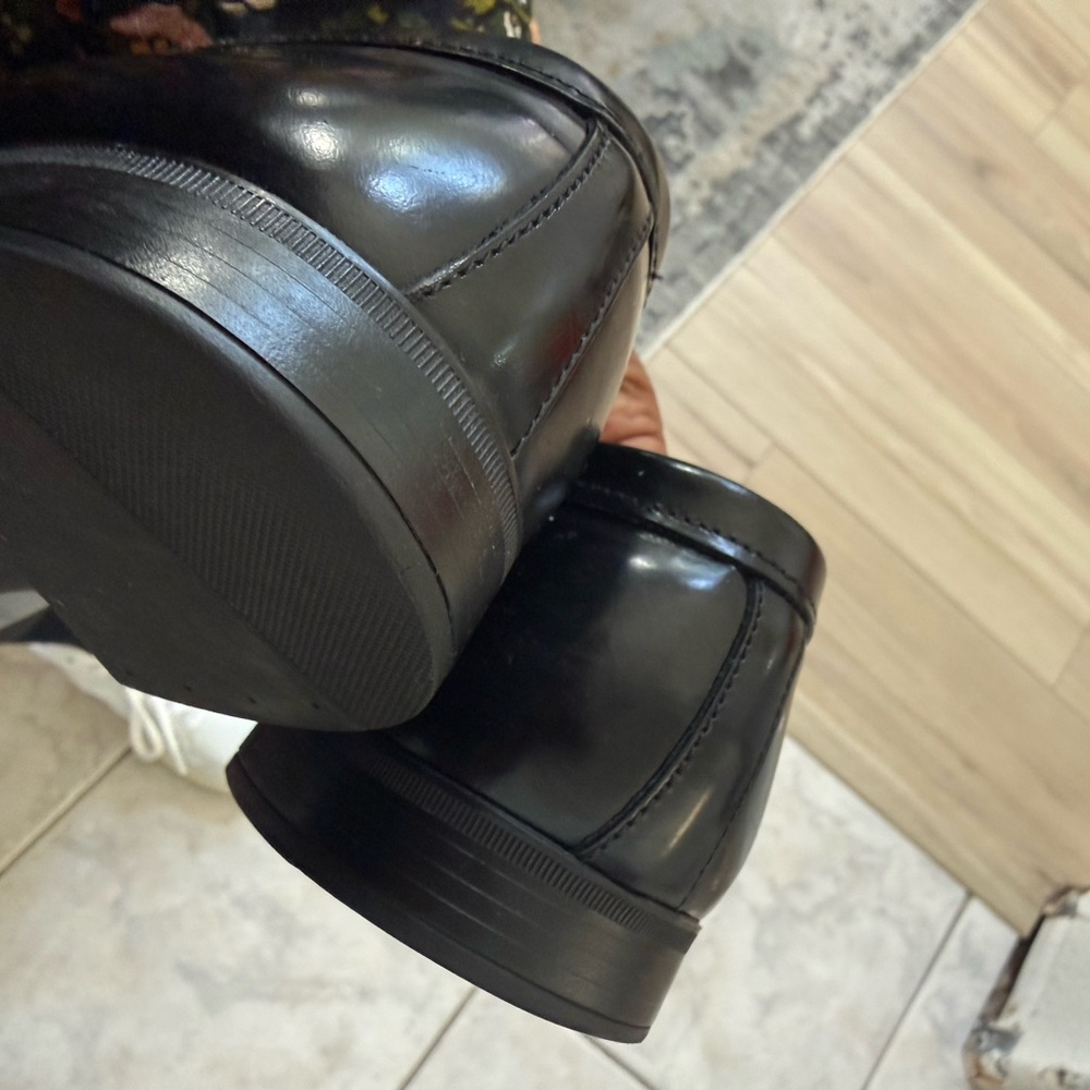 Prada Men's Elegant Black Slip-On Loafers - Picture 2 of 3